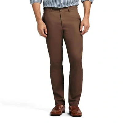 Image of IZOD Men&#039;s American Chino Flat Front Straight Fit Pant Casual, Decaf Coffee, 38W x 32L