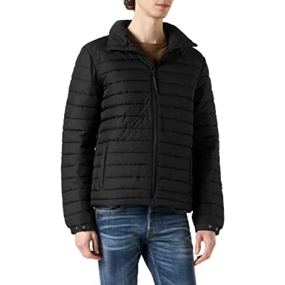 Image of Superdry Men&#039;s Studios Non Hooded Fuji Jacket, Black, S