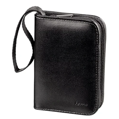 Image of Hama 95983 Case for 18 SD/MMC Cards Black Leather Style