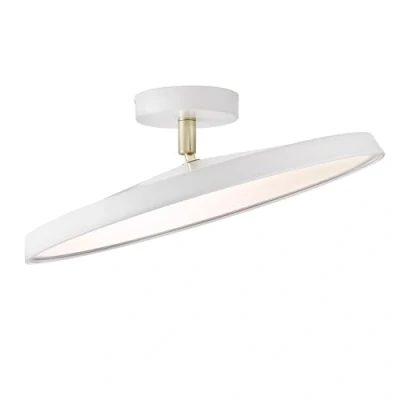 Image of DFTP by Nordlux LED semi flush ceiling light Kaito 2 Pro, Ø 40 cm, white, spacing