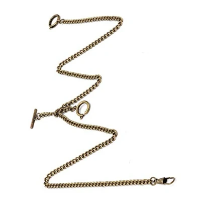 Image of 【Mother&#039;s Day】Semiter 44cm Watch Chain Link Retro Vintage Metal Pocket Classic Antique Gift(Bronze)