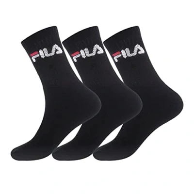 Image of Fila 3 PACK Sports socks, Size: 39 42, Black
