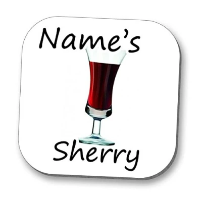 Image of Hot off the Press Personalised Coaster Sherry!