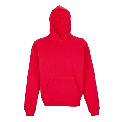 Image of SOLS Unisex Adult Connor Organic Oversized Hoodie (Bright Red) Cotton Size X Large