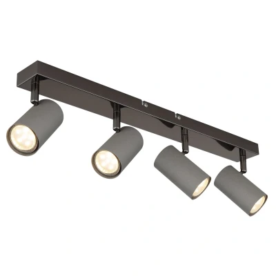 Image of Robby Ceiling Spotlight Bar Gunmetal 4x GU10