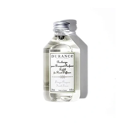 Image of DURANCE Fresh Linen Reed Diffuser Refill 250ml Aromatherapy Scented Oil For Diffusers &amp; Long Lasting Fragrance
