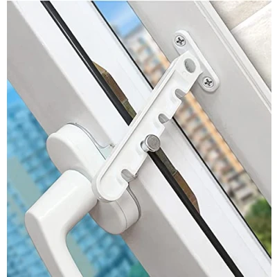 Image of MOTT 50 Adjustable Casement Window Restrictor Latch,Childproof Safety Locks,Window Latch,Aluminum/UPVC/Wooden Ventilation