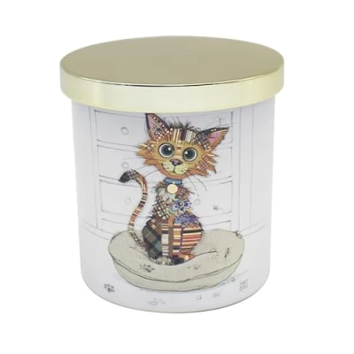 Image of L &amp; P Home Gifts Kooks Cat Candle Gift Lovely for Women Men Designed by Bug Art All Occasions Luxury Décor Office