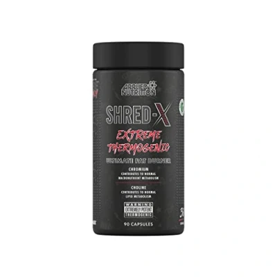 Image of Applied Nutrition Shred X Fat Burner ABE All Black Everything Burner, Thermo Weight Management (90 Capsules 30 Servings)