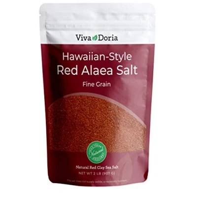 Image of Viva Doria Hawaiian Red Alaea Sea Salt, Fine Grain, 2 lb (907 g)