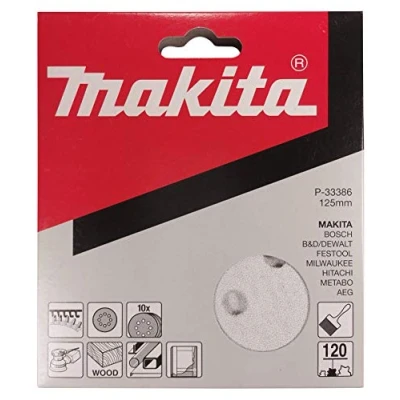 Image of P 33386 Velcro Backed Abrasive Discs 5&quot; White