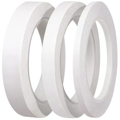 Image of YISUMEI 3 Rolls Double Sided Tape Adhesive Sticky Tapes for Gifts,Photos,Documents,Wallpaper,Scrapbooking,Crafts,Ribbon,75 Meters Long,Wide 18mm/12mm/6mm