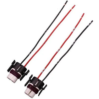 Image of HUIQIAODS H11 H8 Ceramic Wiring Harness Female Adapter Socket Connector for Fog Light Headlight
