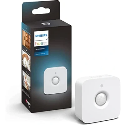 Image of Philips Hue Indoor Motion Sensor with Wireless Control. Smart Lighting Accessory.