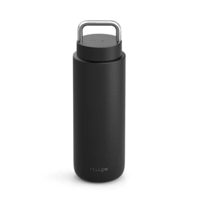 Image of Fellow 32 oz Carter Carry Travel Vacuum Insulated Stainless Steel Tumbler Keeps Heat for 12 Hours/Stays Cold 24 Hours Leak Proof Seal Handle Slim Width Matte Black
