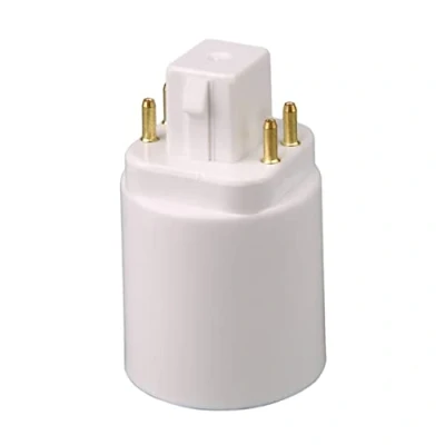 Image of LED Light Lamp Adapter GX24Q E27 Bulb Holder Socket Converter 4 Pin