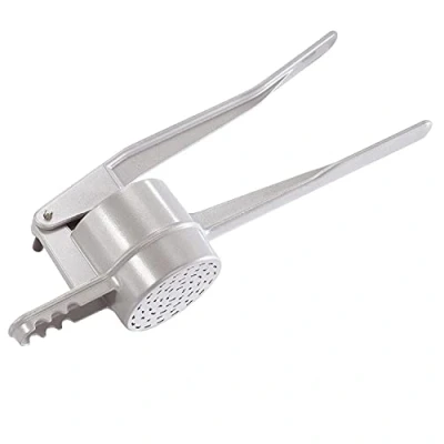 Image of Westmark Spaetzle/Potato Press, with traditional holes for handmade style spaetzle, die cast aluminium, length: 41 cm, Spätzlechef, silver, 61202230