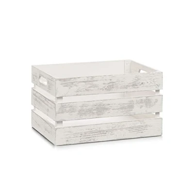 Image of Zeller 15131 &quot;Vintage Storage Box, White, 35 x 25 20 cm