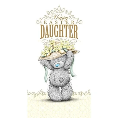 Image of Me to You Happy Easter Daughter Bear &amp; Hat Greetings Card Tatty Teddy