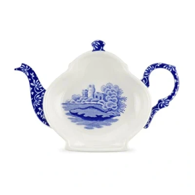 Image of Spode Blue Italian Teabag Tidy