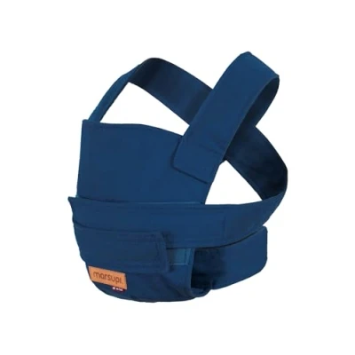 Image of marsupi Mini Doll Carrier Baby for Mums and Dads from 2 Years, Organic Cotton, with Hook Loop Fastening (Marsupi Mini/Doll Carrier, Blue/Ocean)