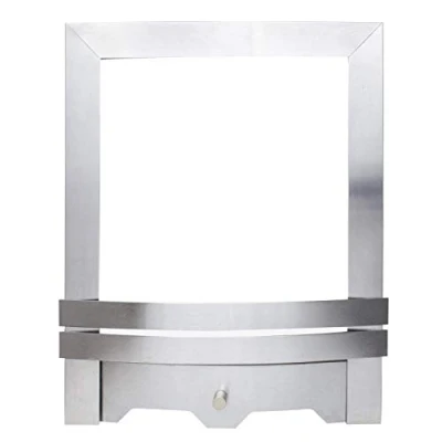 Image of Trim &amp; Front set contemporary Brushed Steel for Eko, Focal Point, Fireglow Fires
