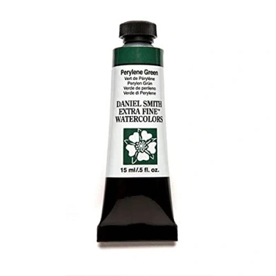 Image of DANIEL SMITH Extra Fine Watercolor 15ml Paint Tube, Perylene Green