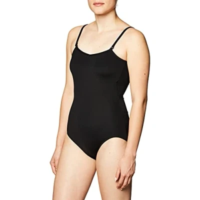 Image of Capezio Women&#039;s Camisole Leotard with Adjustable Straps, Black, XS