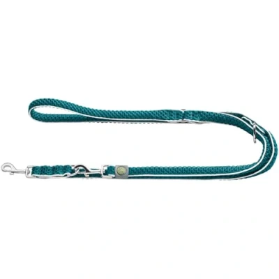 Image of HUNTER HILO Adjustable Dog Lead with Lightweight Mesh Material, 2.5 x 200 cm, Turquoise