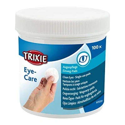 Image of TRIXIE Compresses de soin Pour la région des yeux 100 pieces chiens, chats et autres petits animaux