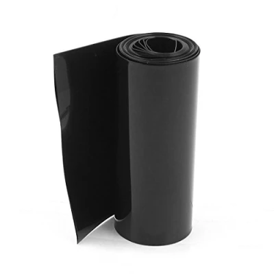 Image of sourcingmap 85mm/55mm PVC Heat Shrink Tubing Wrap Black 2m 6.5ft for 18650 Battery Pack