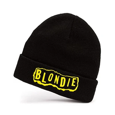 Image of Blondie Beanie Hat for Women &amp; Men Unisex Black Soft Woolly Band Cap Music CD Merchandise One Size Winter