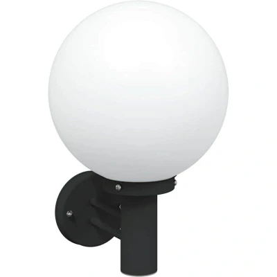 Image of Outdoor Wall Light Black Stainless Steel IP44 Vidaxl