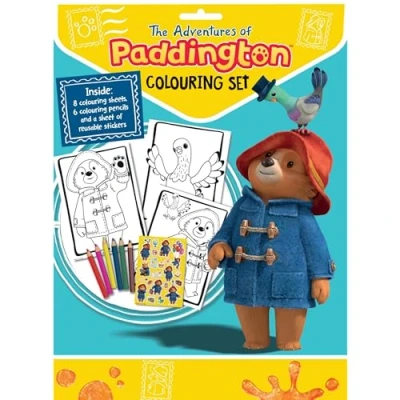 Image of ALLIGATOR Paddington Colouring Set, Books for Children, Pencils, Resusable Stickers, Bear Gifts, Book, Books, Kids