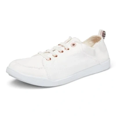 Image of Vionic Venice Pismo Women&#039;s Casual Trainers Supportive Walking Shoes That Includes Three Zone Comfort for Heel Pain and Plantar Fasciitis with Orthotic Insole Arch Support Medium Fit Cream UK 3