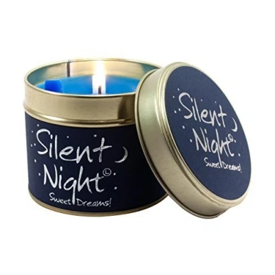 Image of Lily Flame Silent Night Tin, Blue by