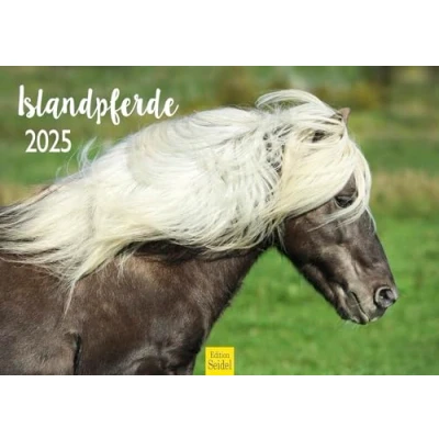 Image of Edition Seidel Premium Calendar Icelandic Horses 2025 Format DIN A3 Wall Horse Animals Pony Mare Stallion Foal