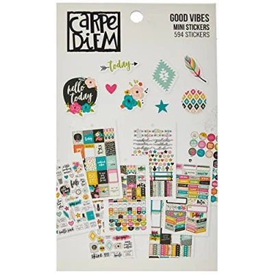 Image of Simple Stories 7956 Carpe Diem Good Vibes Mini Stickers, Multi Colour