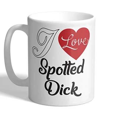 Image of I Love Mugs Spotted Dick Mug, Ceramic, 11fl.oz.