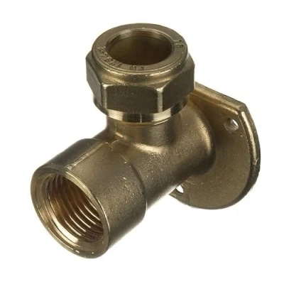 Image of 15mm x 1/2&quot; Compression Wallplate Elbow