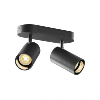 Image of SLV Asto Tube downlight GU10 2 bulb black