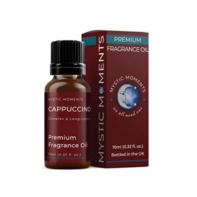Image of Mystic Moments Cappuccino Fragrance Oil 10ml Perfect for Soaps, Candles, Bath Bombs, Burners, Diffusers and Skin &amp; Hair Care Items