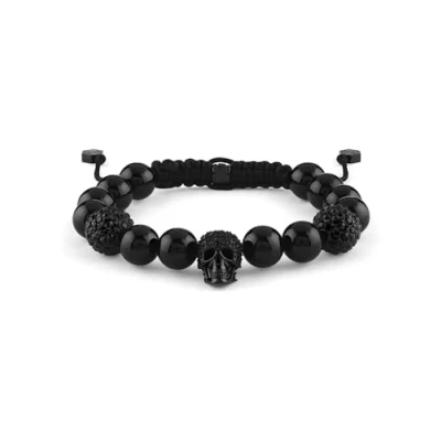Image of Philipp Plein Elite Men&#039;s Bracelet Textile Stainless Steel