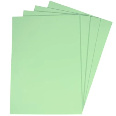 Image of Light Green Card A4 50 Sheets Mint 160gsm Coloured Printer Photocopier