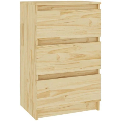Image of vidaXL Bedside Cabinet 40x29.5x64 cm Solid Pine Wood