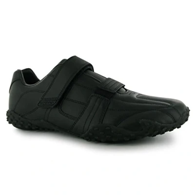 Image of Lonsdale Mens Fulham Trainers Casual Sneaker Velcro Fastening Sports Shoes Black Size: 8.5
