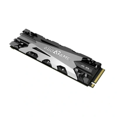 Image of addlink A95 8TB M.2 SSD Storage Expansion for PS5 Consoles with Heatsink, up to 7000 MB/s, Internal Gaming 2280 PCIe NVMe Gen4X4 3D TLC Dram NAND (aUK8TBA95M2P) Made in Taiwan