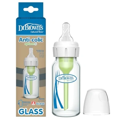 Image of Dr. Brown&#039;s Options+ Anti Colic 120ml Narrow Glass Bottle