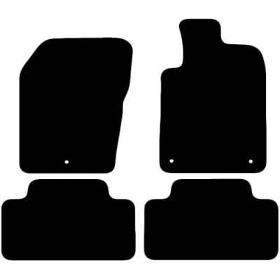 Image of Carsio Carpet Car Mats For Jeep Grand Cherokee 2011 2013 Tailored Fit Floor Mat Set Complete Accessory Black Custom Fitted All Weather, Anti Slip Backing &amp; Trim