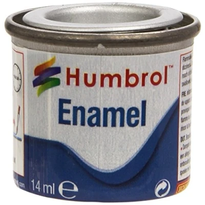 Image of Humbrol Model Paint AA0120 No 11 Silver Metallic Tinlet 1 (14ml), Enamel Paints for Models, Plastic, Metal, Wood, Glass, Ceramics and More, Touch Up Hobby Craft Kits